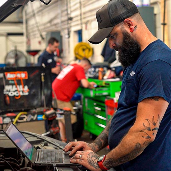 Man on computer
